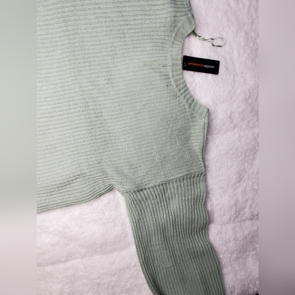 Ambiance Apparel Mint Green Sweater - Picture 12 of 15